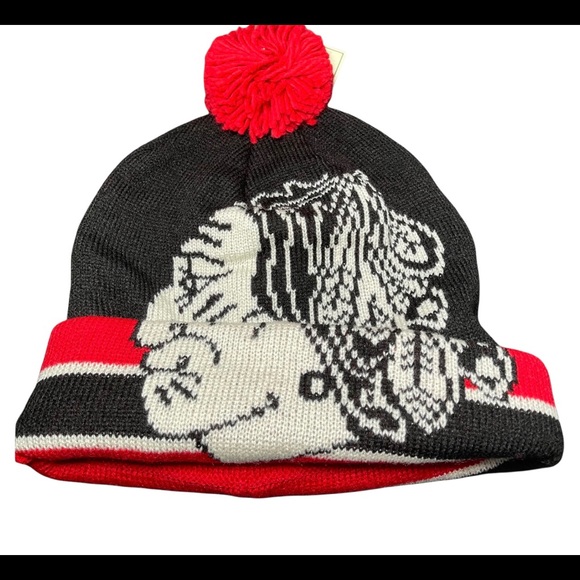 blackhawks winter hat